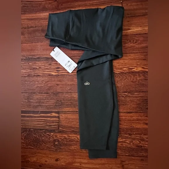 NWT ALO Yoga 7/8 High-Waist Airlift Legging in Charcoal Green - Picture 6 of 9